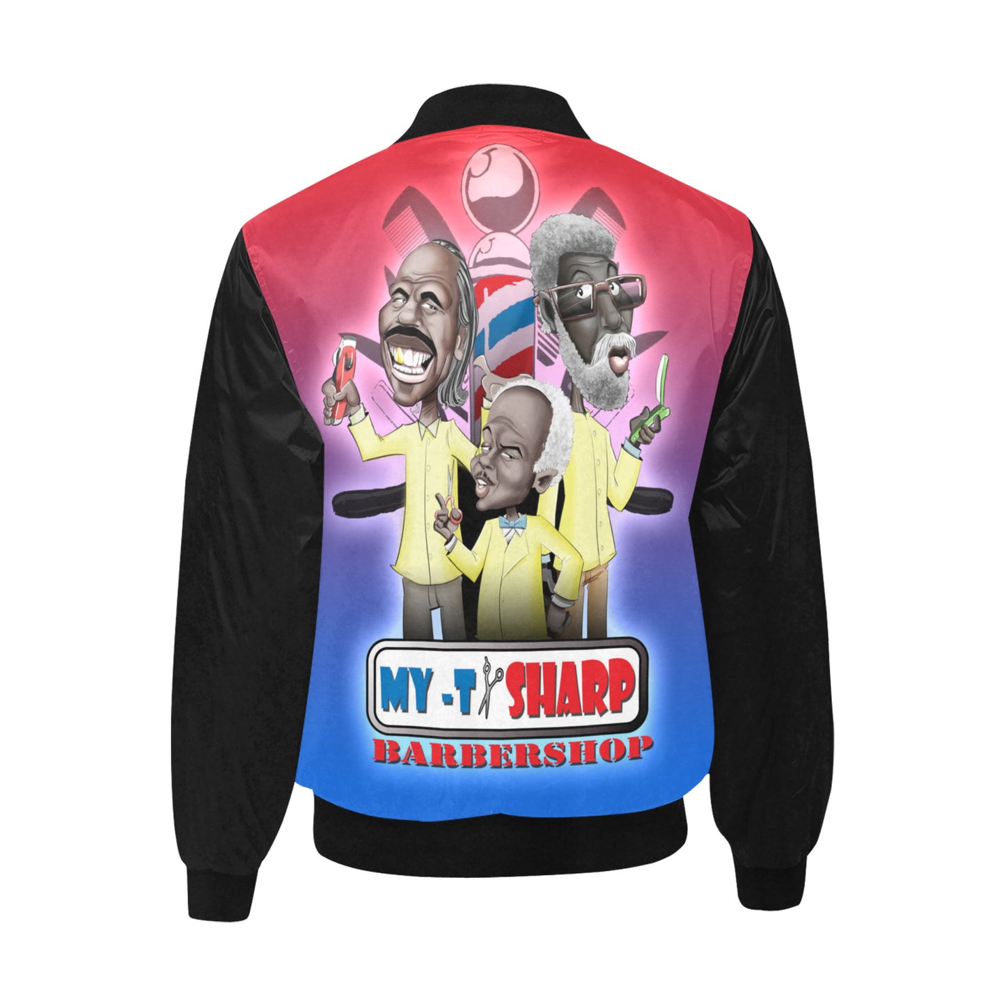 Coming 2 America Barbers Quilted Bomber Jacket for Men