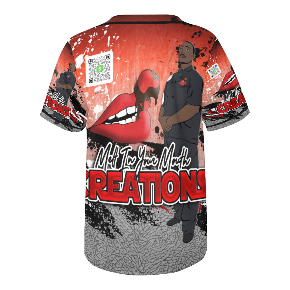 MELT IN YOUR MOUTH BASEBALL JERSEY for Men