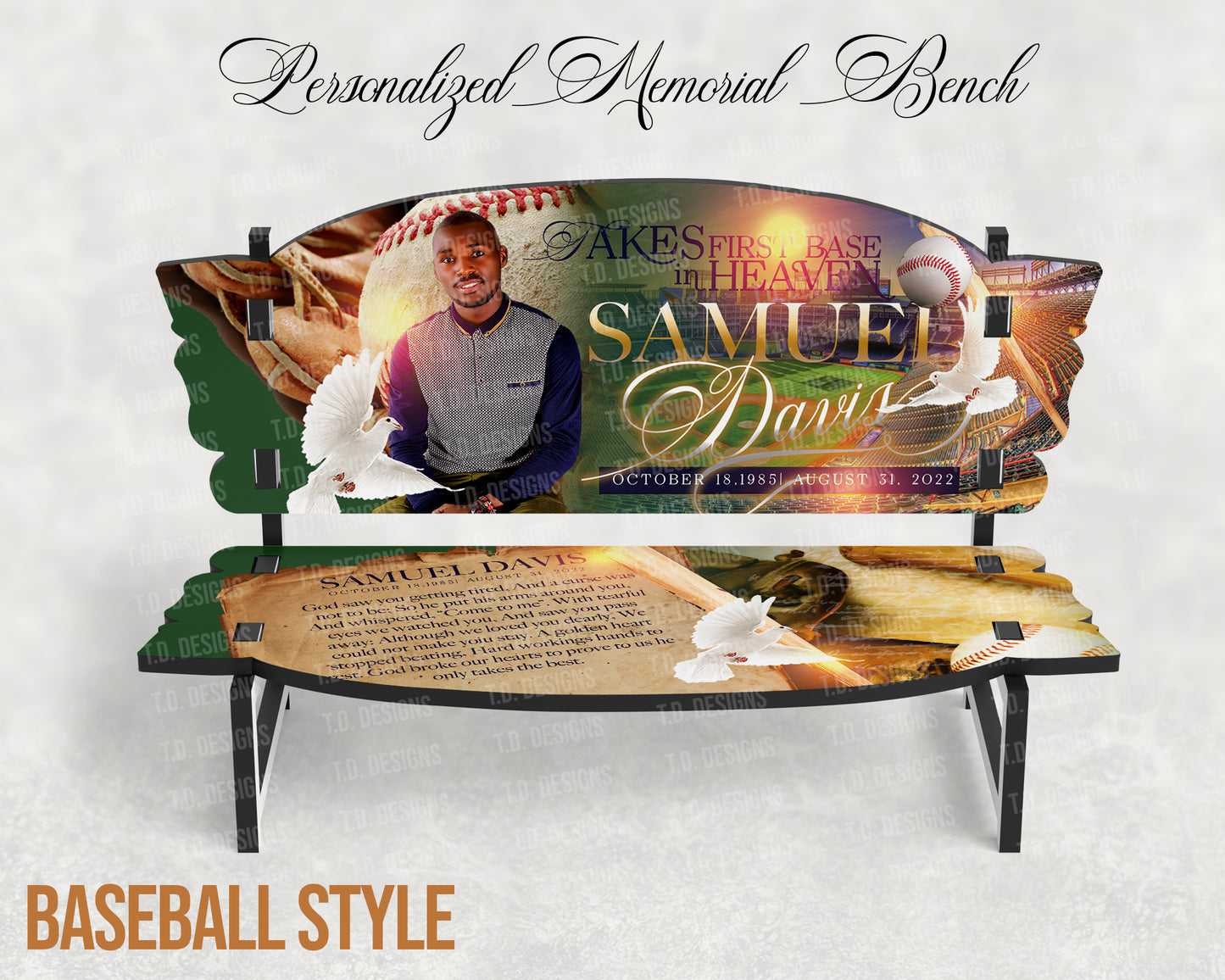 Personalized Bench Keepsake