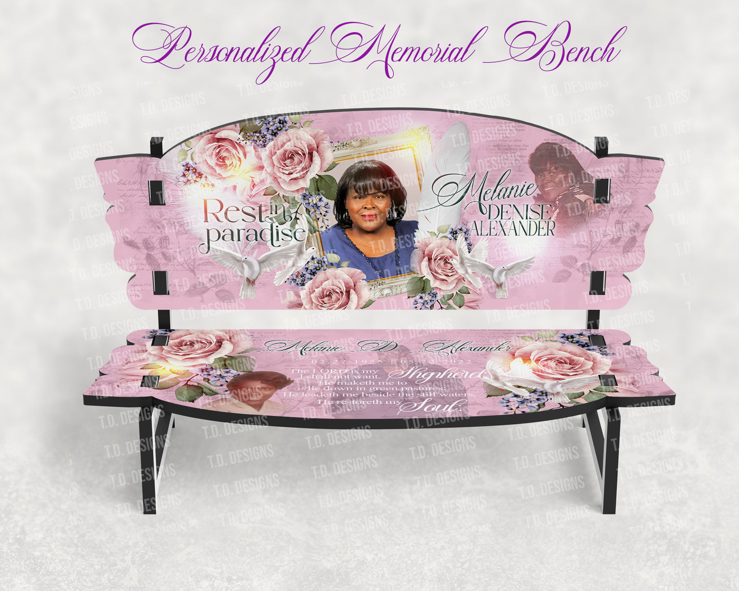 Personalized Bench Keepsake