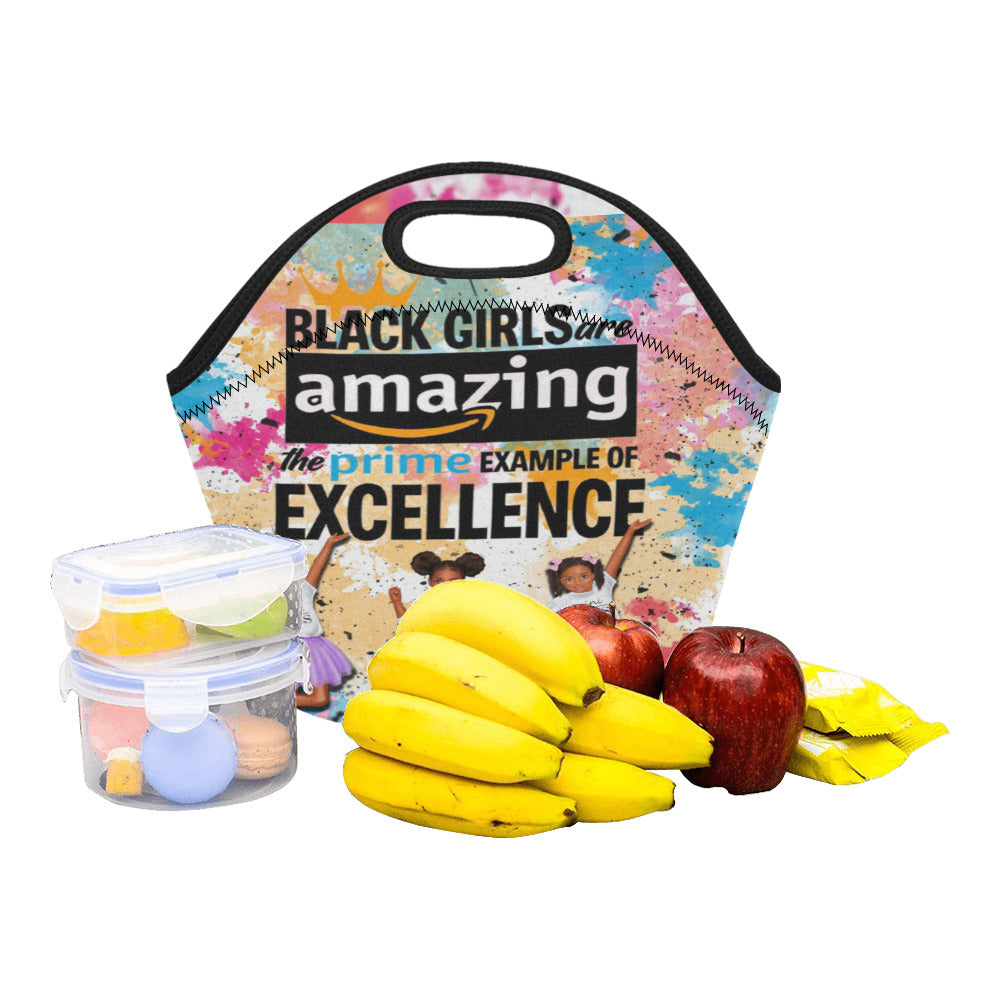 Black Girls are Amazing Girls Lunch Bag