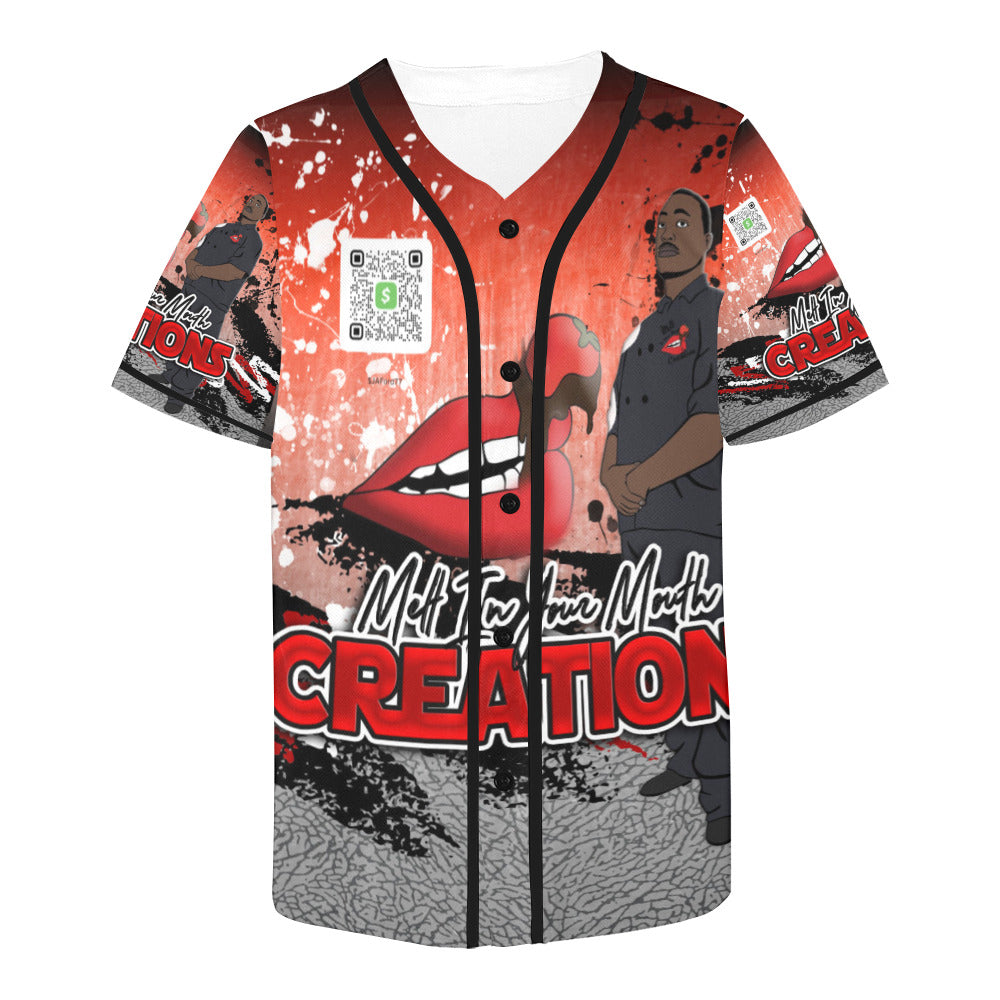 MELT IN YOUR MOUTH BASEBALL JERSEY  for Men