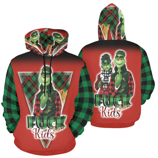 MR. G. F*ck them kids on front with couple on back All Over Print Hoodie for Men