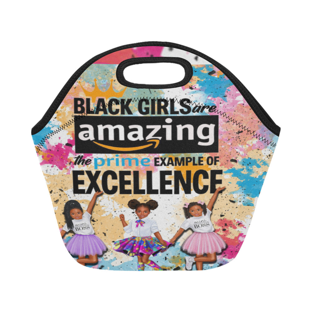 Black Girls are Amazing Girls Lunch Bag