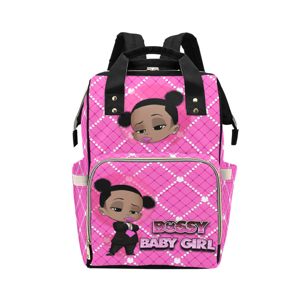 Bossy Baby Girl Multi-Function Diaper Backpack