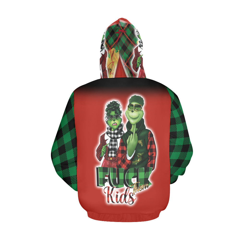 MRs G. F*ck them kids front couple back All Over Print Hoodie for Men