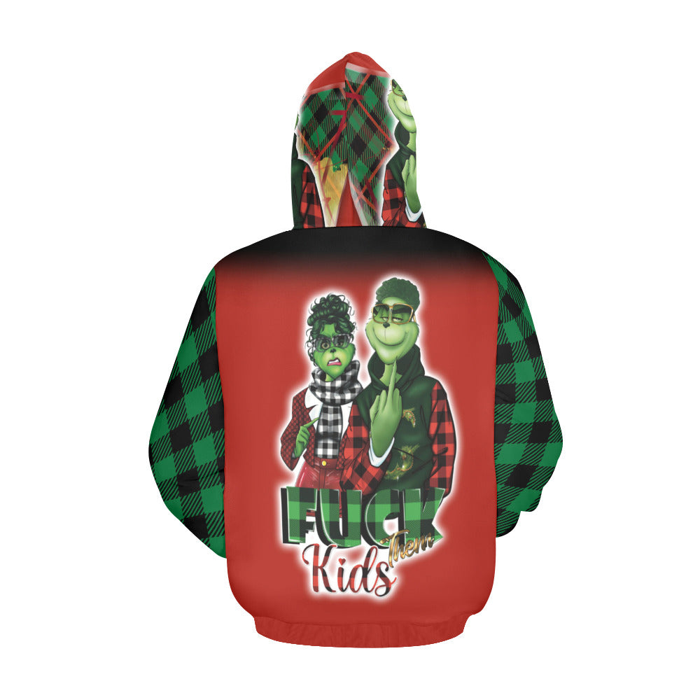 MR. G. F*ck them kids on front with couple on back All Over Print Hoodie for Men