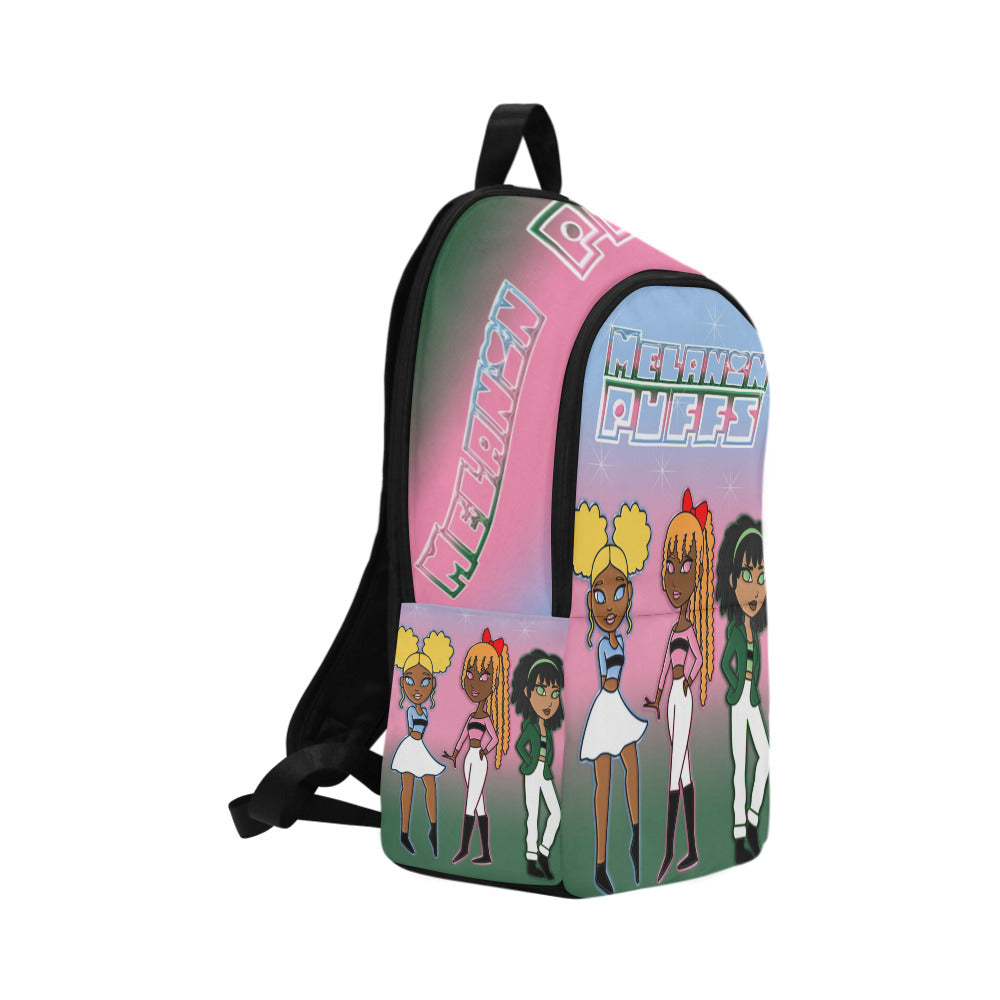 Melanin Puff Girls Fabric Backpack