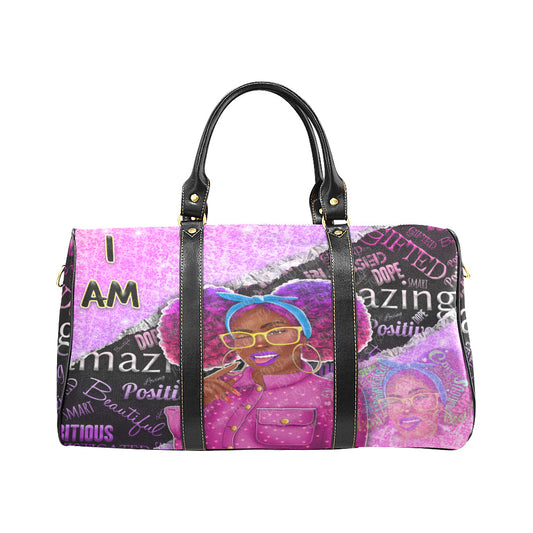 The "I AM" designed Waterproof Travel Bag/Large
