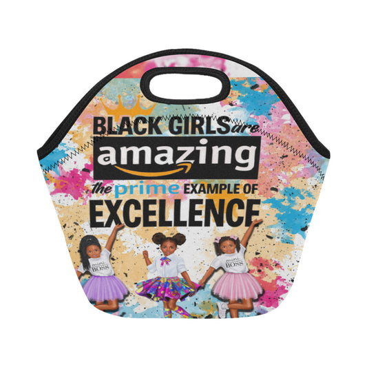 Black Girls are Amazing Girls Lunch Bag