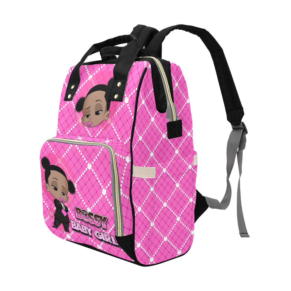 Bossy Baby Girl Multi-Function Diaper Backpack