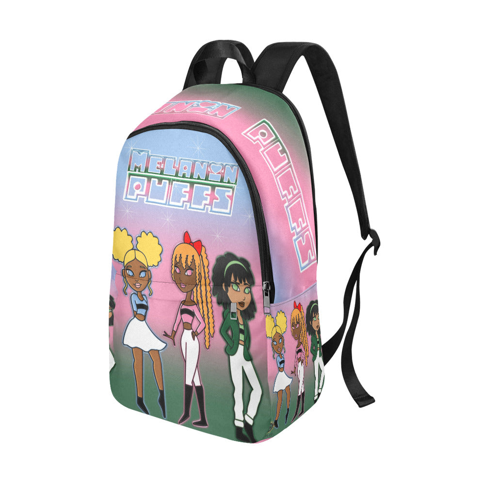 Melanin Puff Girls Fabric Backpack