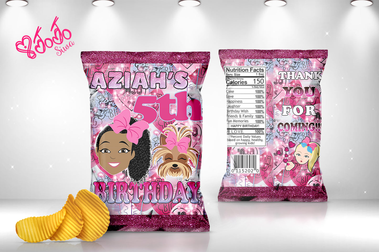 Personalized Chip Bag Favors