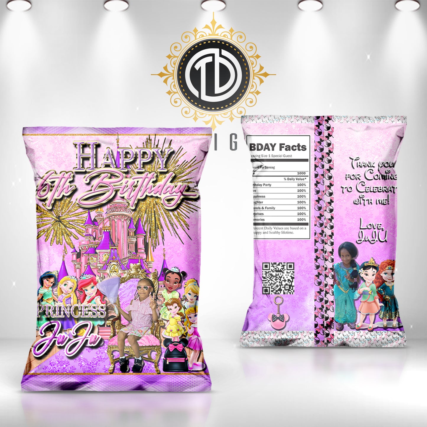 Personalized Chip Bag Favors