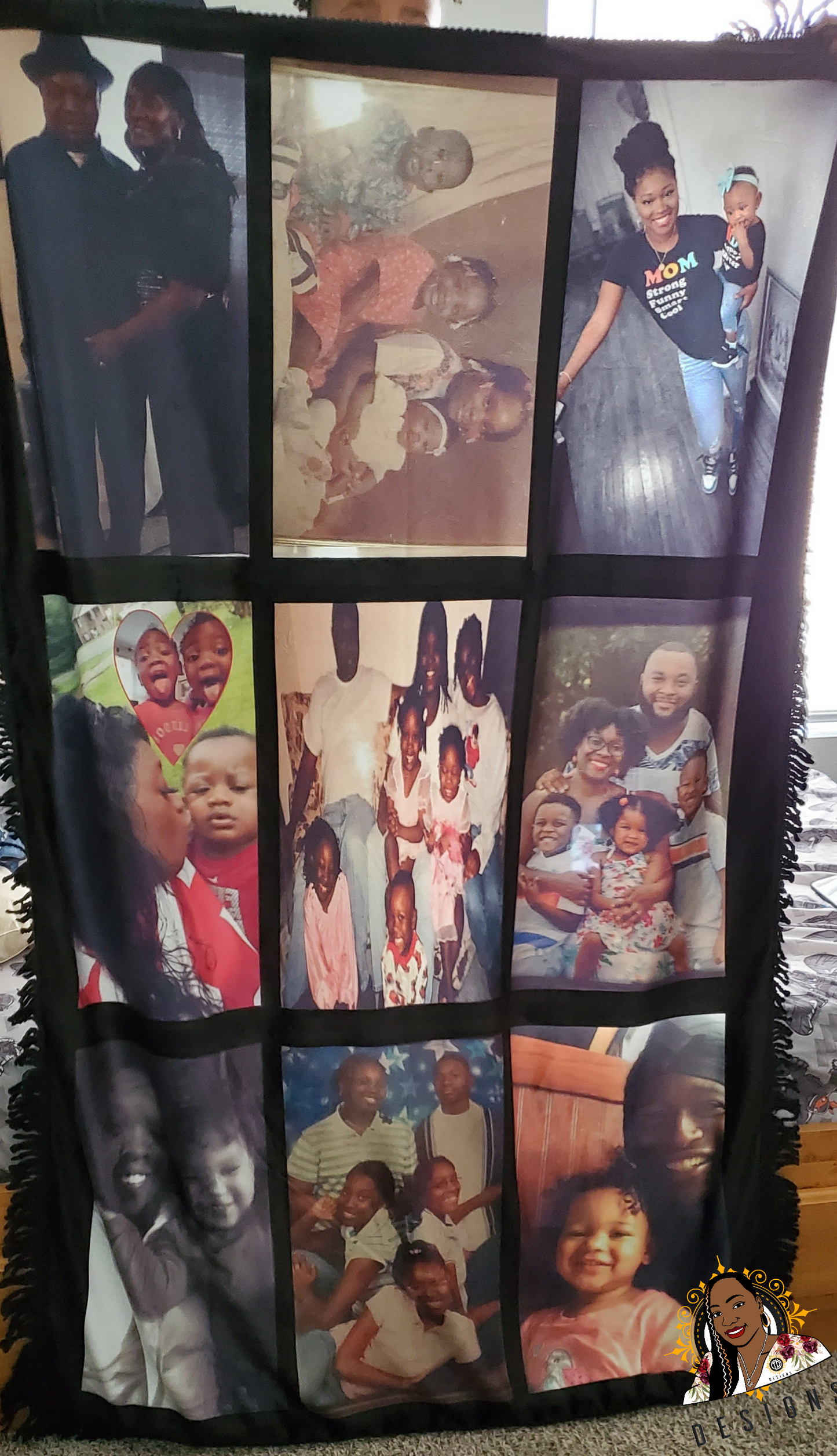 9 panel throw blanket premium