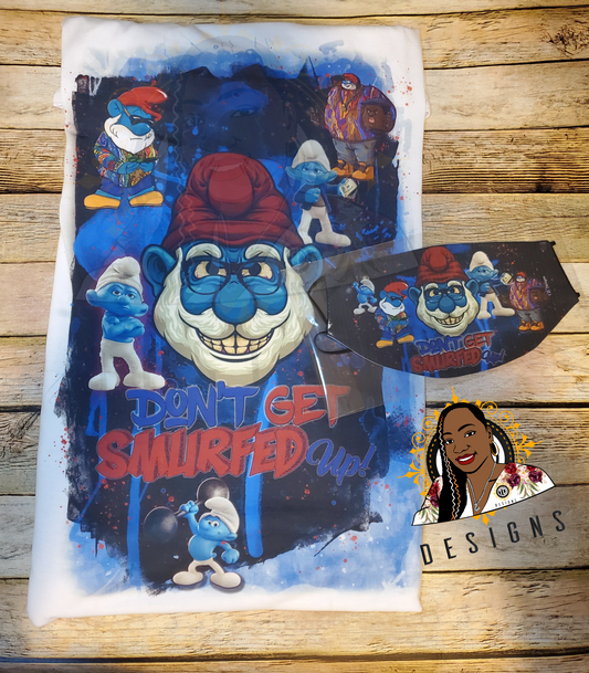 Custom matching Shirt, socks, and face cover