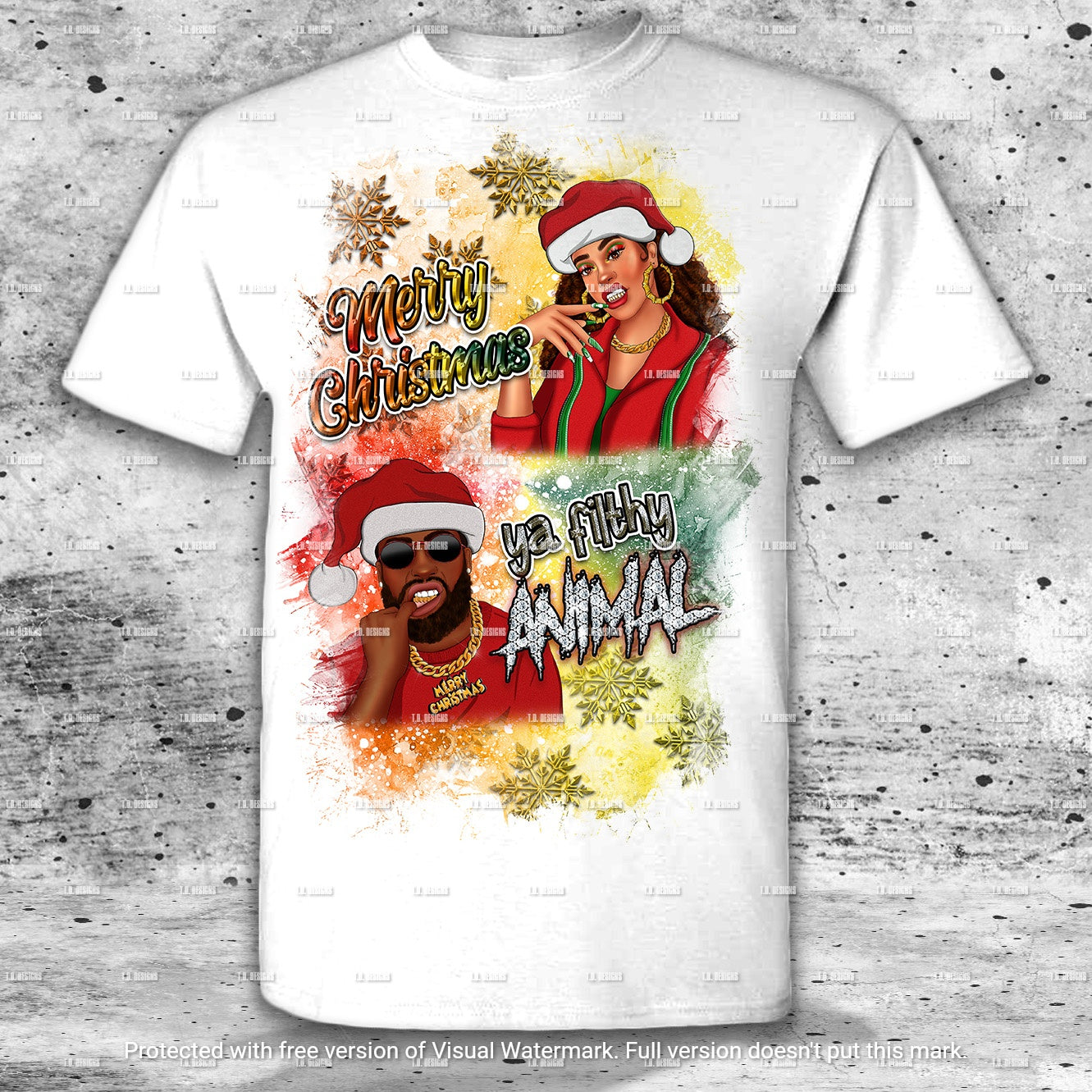 Merry Christmas ya Filthy Animal Shirt