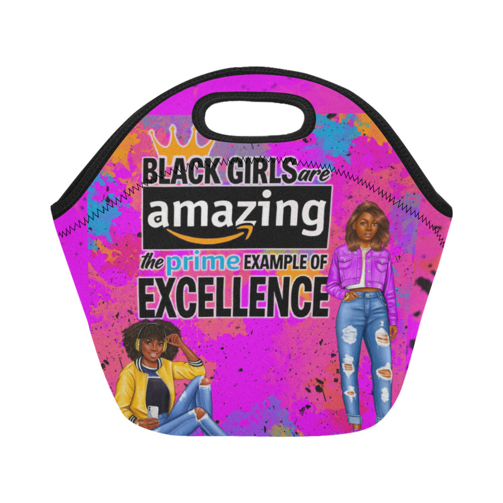 Black Girls are Amazing lunch bag