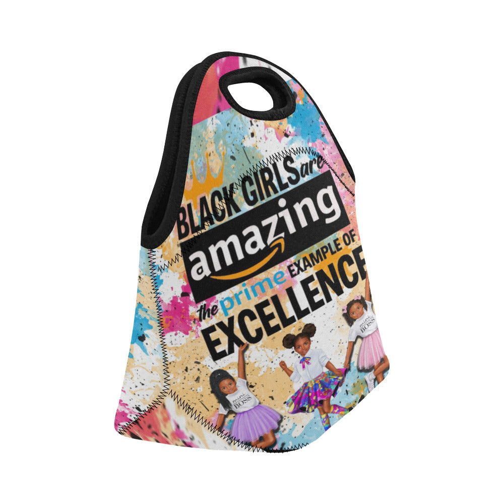 Black Girls are Amazing Girls Lunch Bag