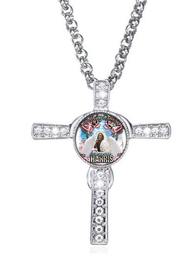 Bling Cross Snap Necklace