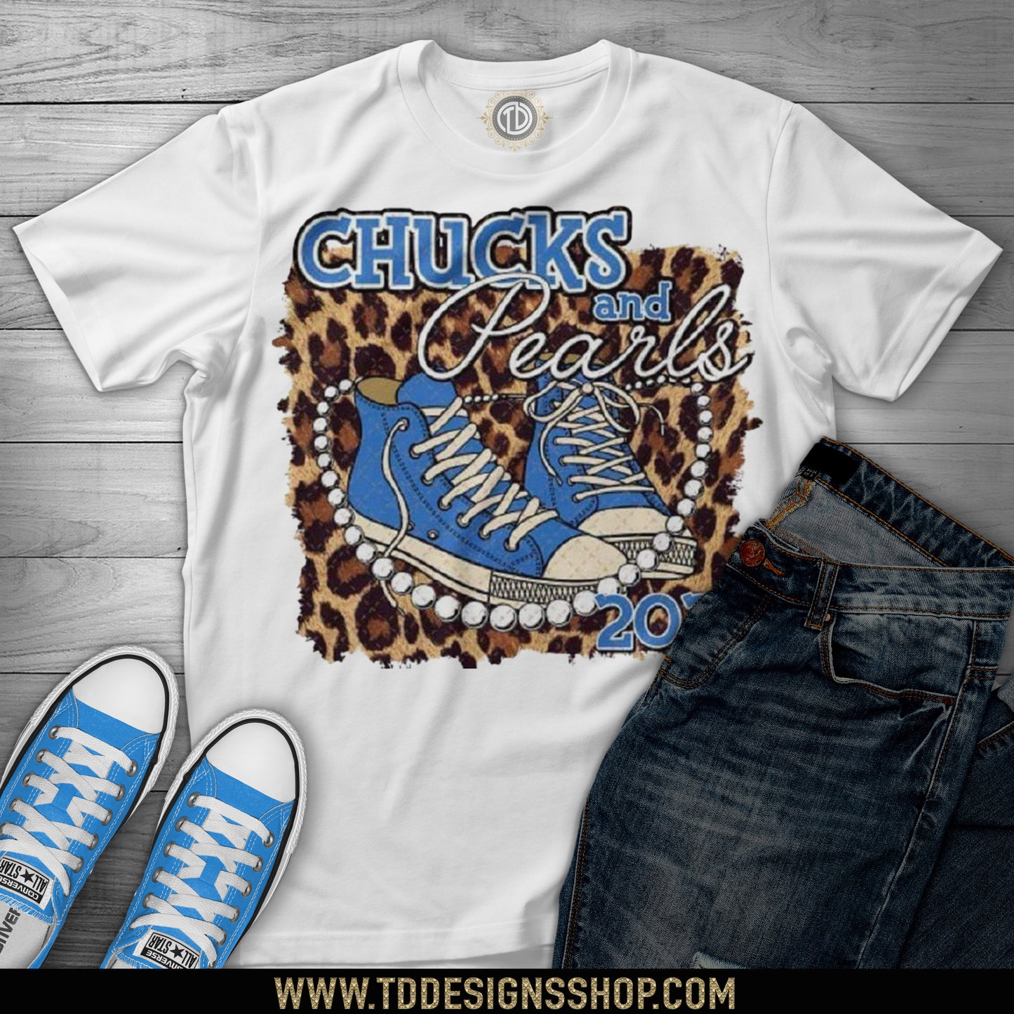 Chucks And Pearls Shirts Adults