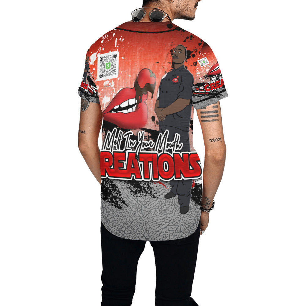 MELT IN YOUR MOUTH BASEBALL JERSEY  for Men