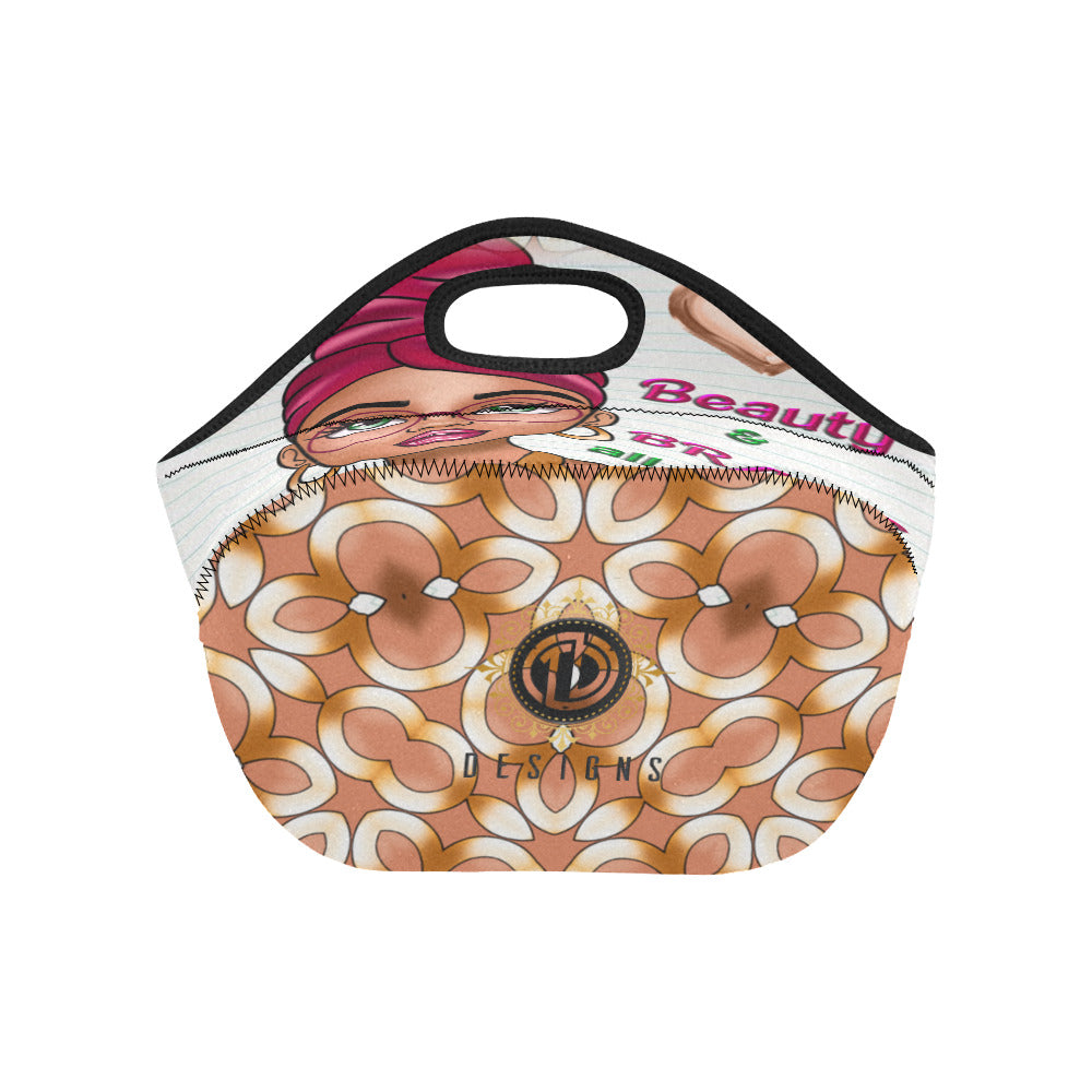 Beauty and Brains Neoprene Lunch Bag