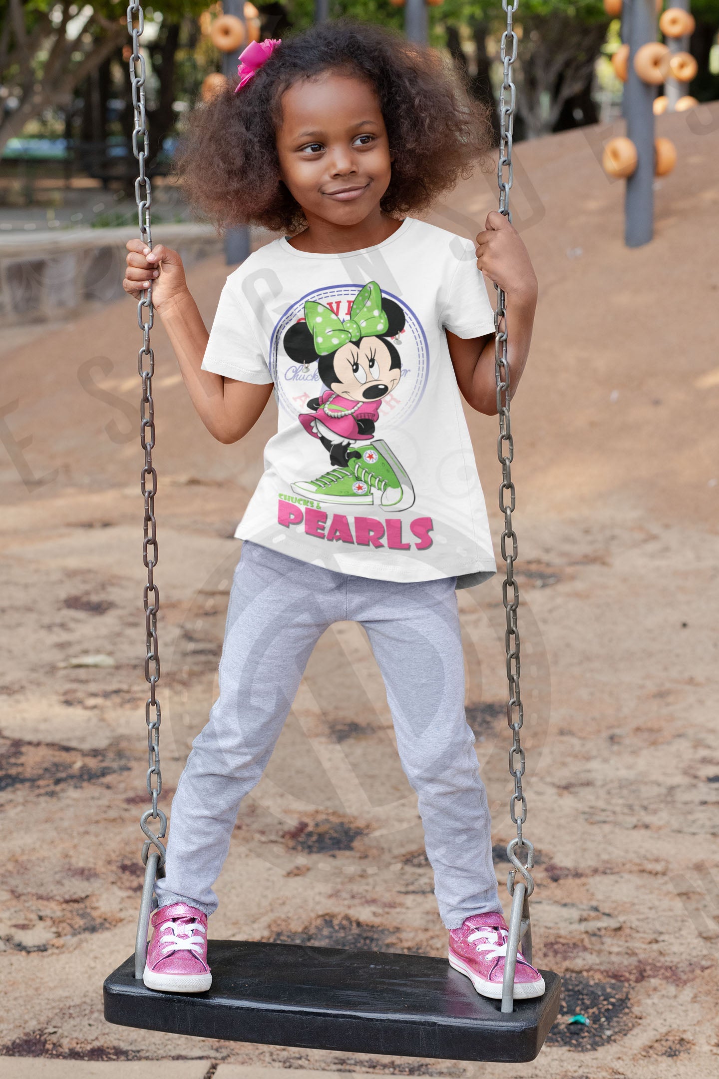 Chucks And Pearls Girls Shirt