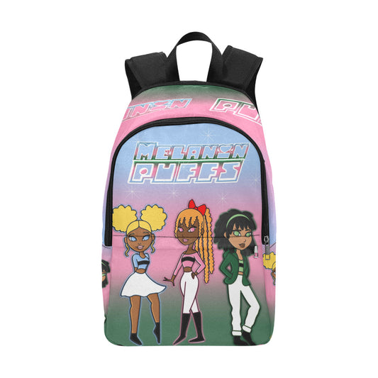 Melanin Puff Girls Fabric Backpack