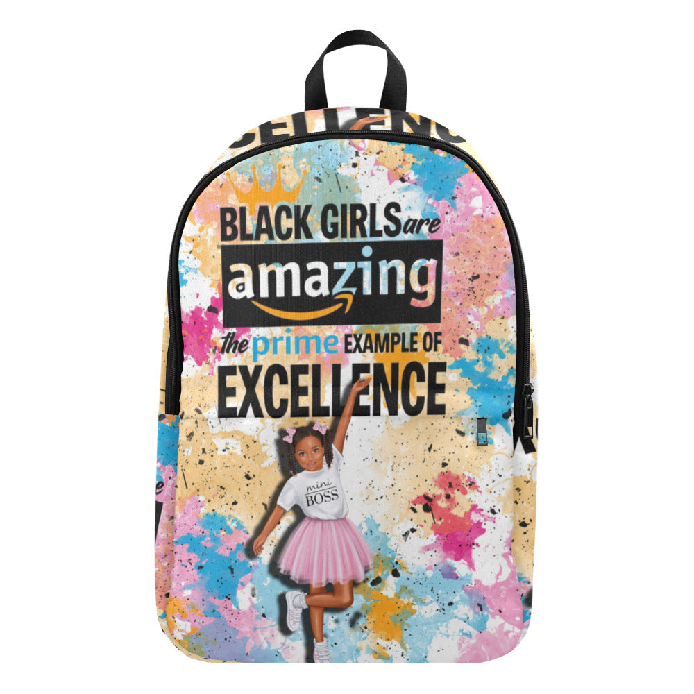 Black Girl Amazing little girl  Backpack