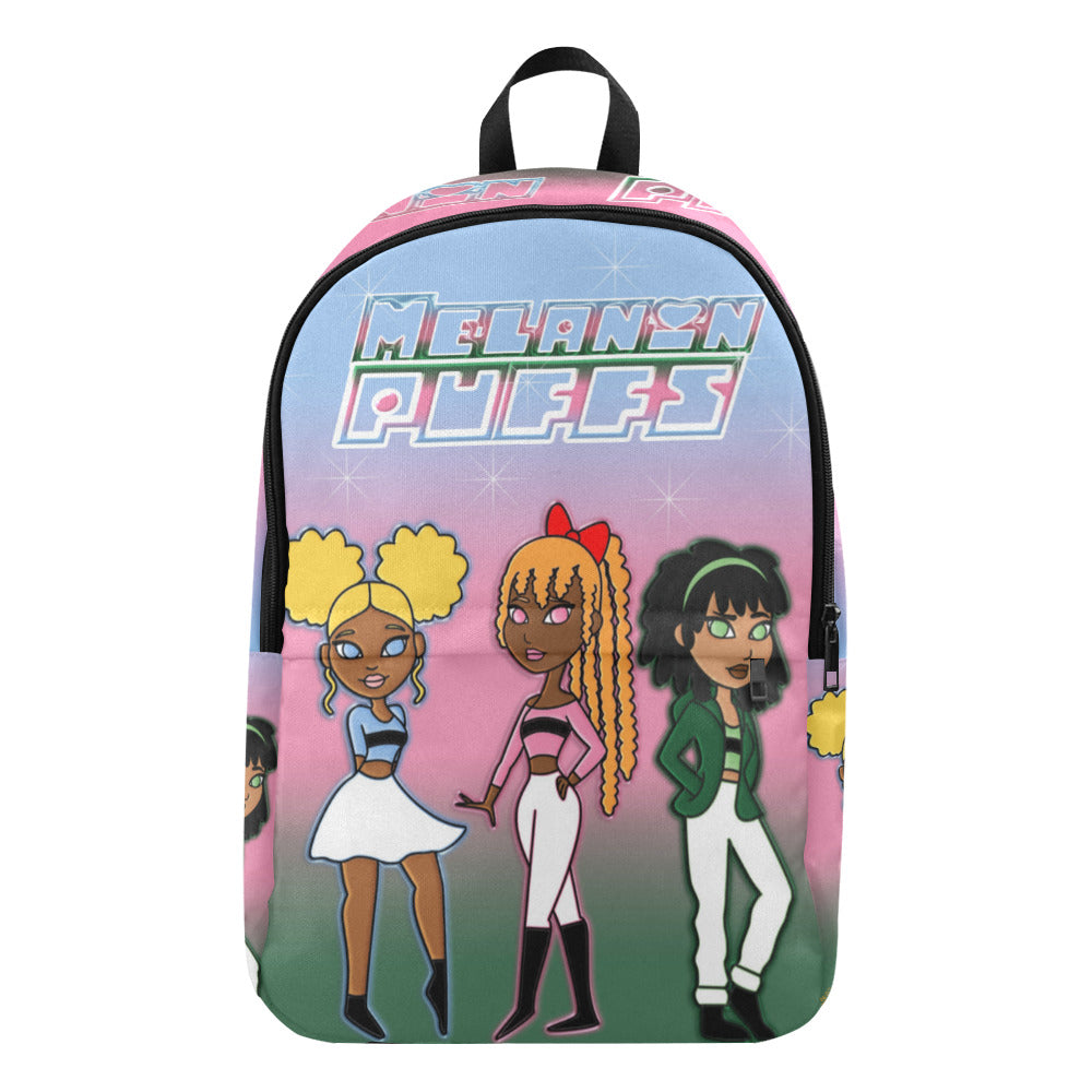 Melanin Puff Girls Fabric Backpack