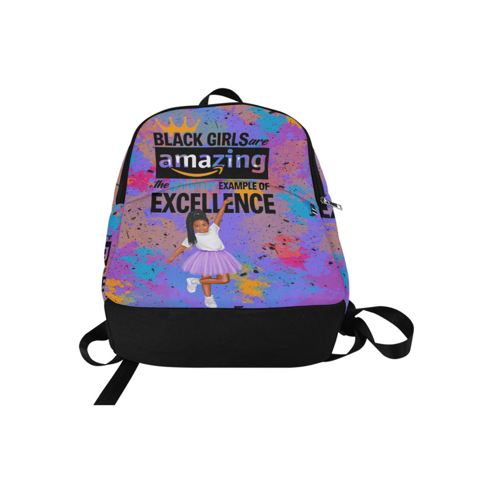 Black Girl Amazing little girl 2 Backpack