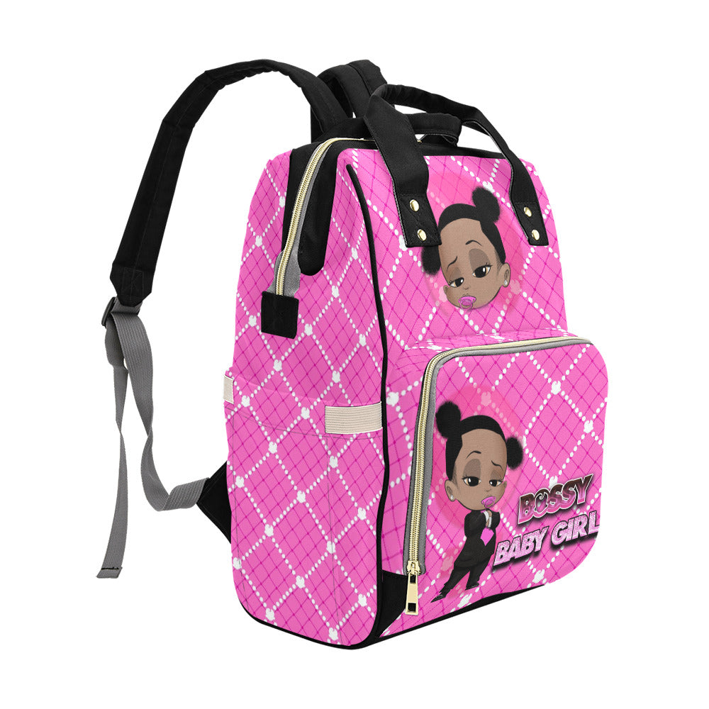 Bossy Baby Girl Multi-Function Diaper Backpack